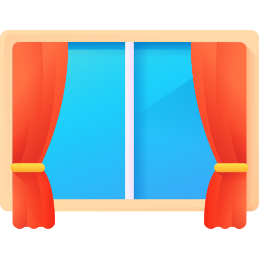 curtain and window Icon